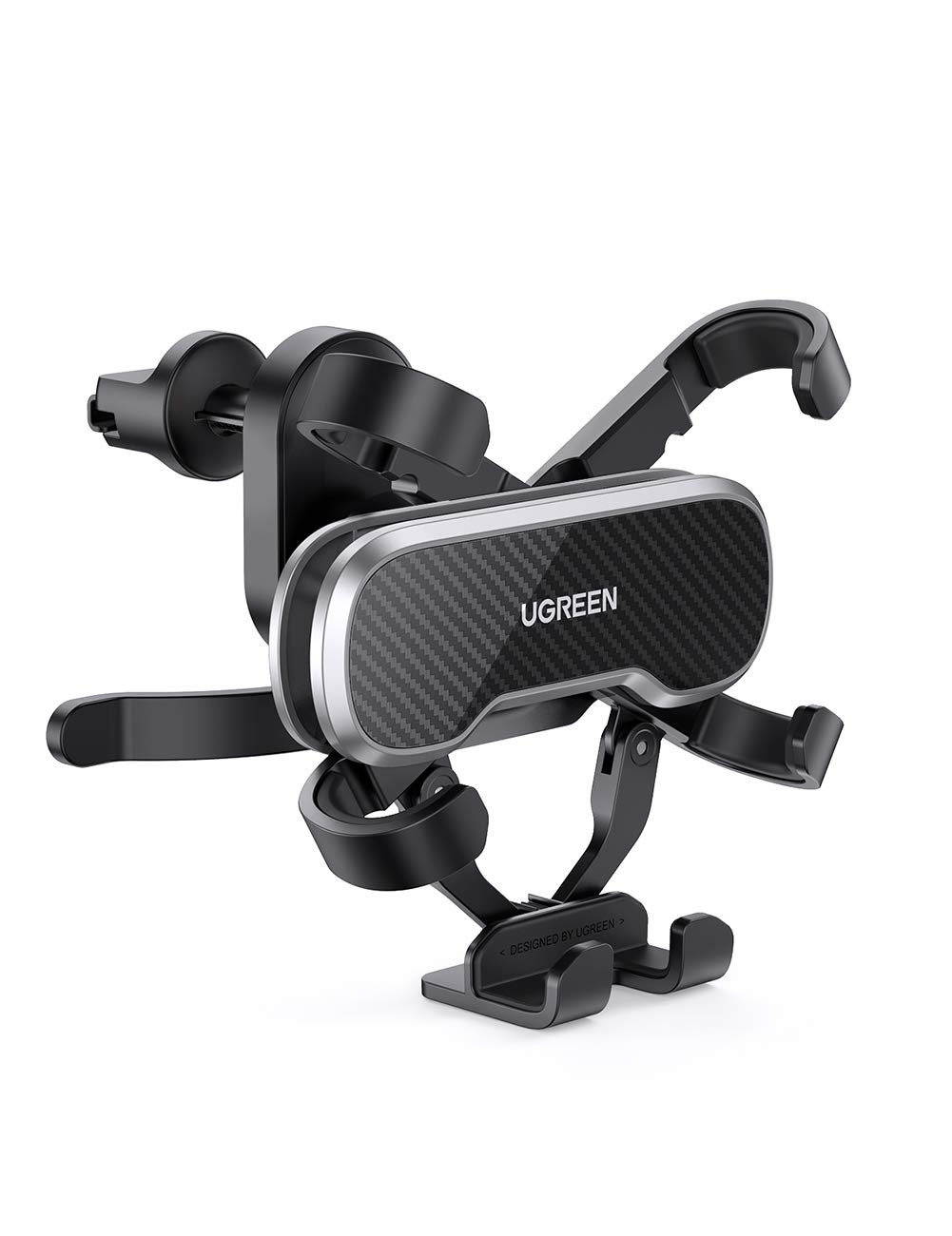 UGREEN Car Mount for Smartphones (A70, S10, Huawei P30, P30, Huawei P50, iPhone, S21) with Tripod or Vent Mount - Black