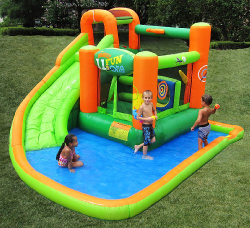 KIDWISE Endless Fun 11 in 1 Inflatable Bouncer and Water Slide - Thumbnail 2