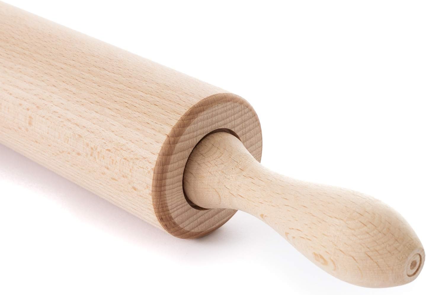 Backyardbbqtoledo Com Ribnican Kitchen Professional Classic Wooden Rolling Pin With Revolving Centre 17 3 By 2 3 Inches Kitchen Dining Rolling Pins
