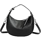 Crescent Shoulder Bag for Women PU Leather Crossbody Purse Stylish Hobo Handbag with Adjustable Strap for Travel Daily Use