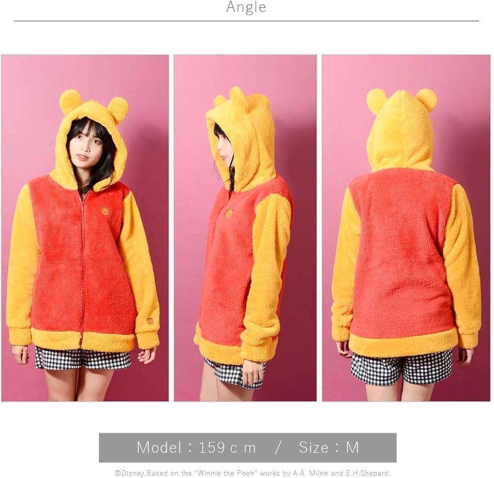 Amazon Disney ディズニー ディズニー 両面ボア耳付き Zipパーカー なりきりパーカー もこもこ レディース トレーナー パーカー 通販