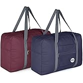 WANDF For Spirit Airlines Personal Item Bag 18x14x8 Travel Duffel Bag Underseat Foldable Carry-on Luggage for Women