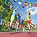 SATINIOR 200 Country Flags 164 ft International String Flags Bunting Banner World Flag Pennant Banner for Sports Game Events Grand Openings