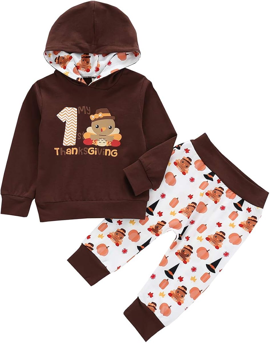 Amazon.com: Infant Baby Thanksgiving Outfit My First ...