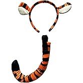 Making Believe Kids Plush Farm, Mythical, Woodland and Zoo Animals Headband Ears & Tail Costume Set (Choose Style)