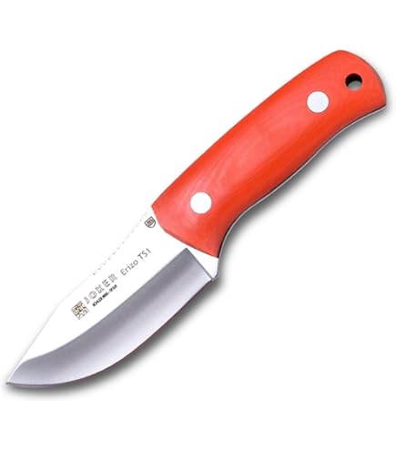 Joker Bushcraft Aguila CO105 Hunting Knife - 4.13" Stainless Steel Blade With Leather Sheath