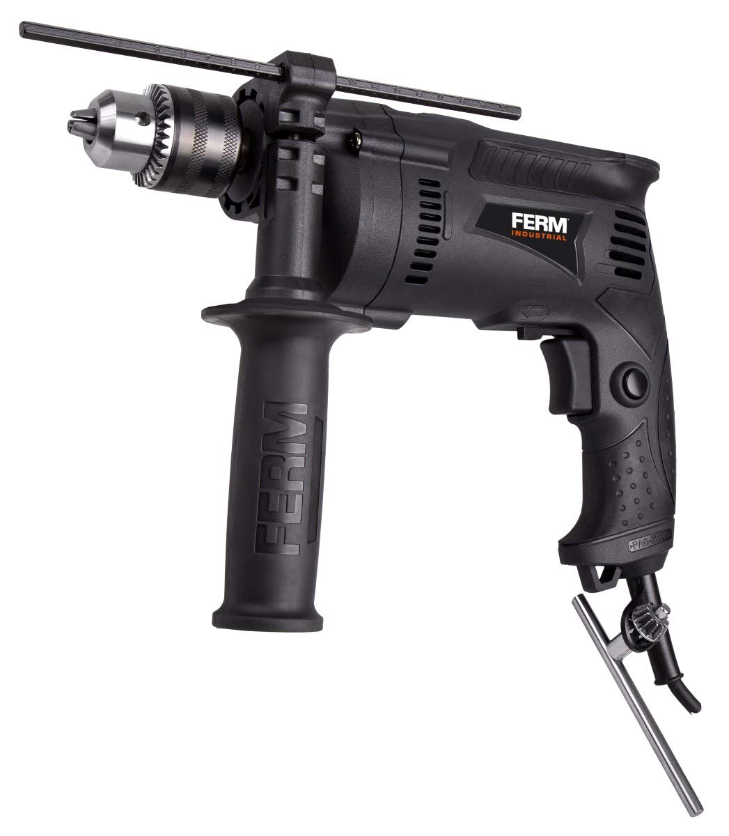 FERM PDM1050P 710W 13mm Chuck Corded Professional Impact Drill Driver, Blue