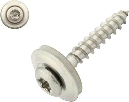 Pack Of 200 Terrace Screws 5 0 X 70 Mm Torx Raised Countersunk Head Diameter 7 5 Mm Stainless Steel C1 Screws Decking Screw Wood Screws Stainless Steel Screws Amazon Co Uk Diy Tools