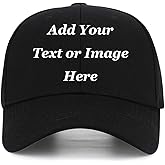 Custom Baseball Cap with Your Text for Men Women,Personalized Adjustable Trucker Caps Casual Sun Peak Hat for Gifts