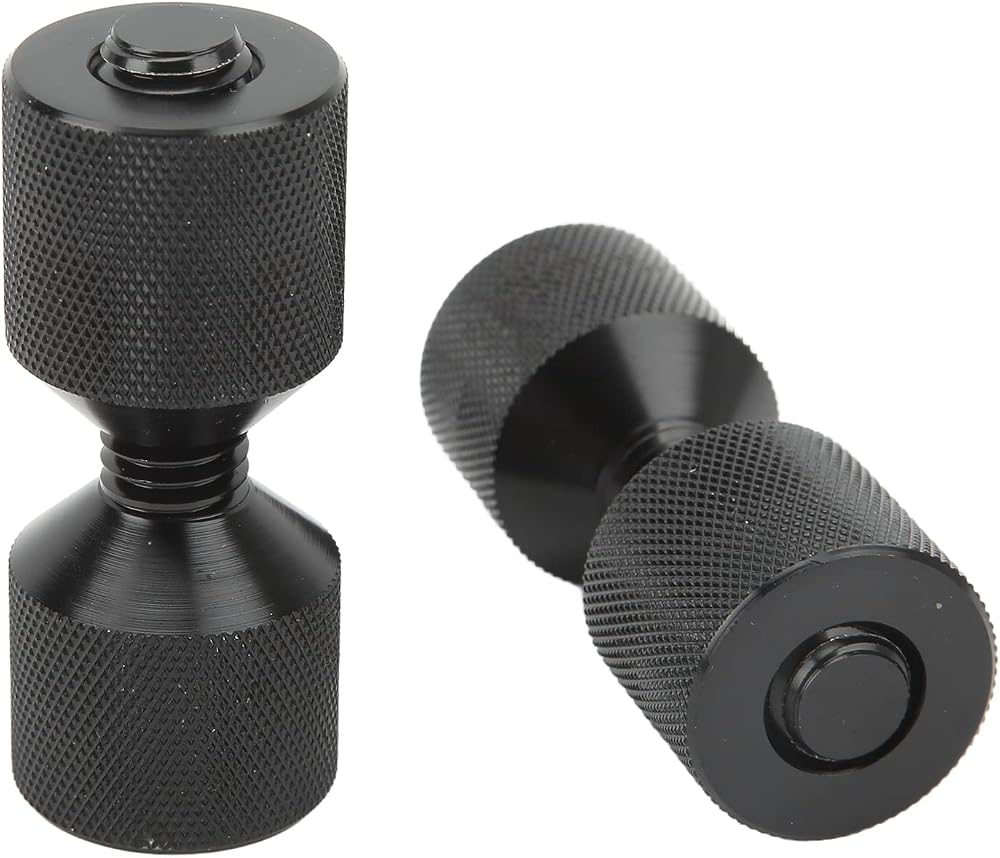 Hosit 2 Hole Flange Alignment Pin Set Aluminum Black Oxidation Resistant 2 Pins