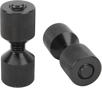 Hosit 2 Hole Flange Alignment Pin Set Aluminum Black Oxidation Resistant 2 Pins