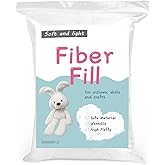 LOKUNN 60g/2.12oz Polyester Fiber, Polyester Fiber Fill, Pillow Stuffing, Stuffing Stuffed Animal, Cushion Stuffing, High Res