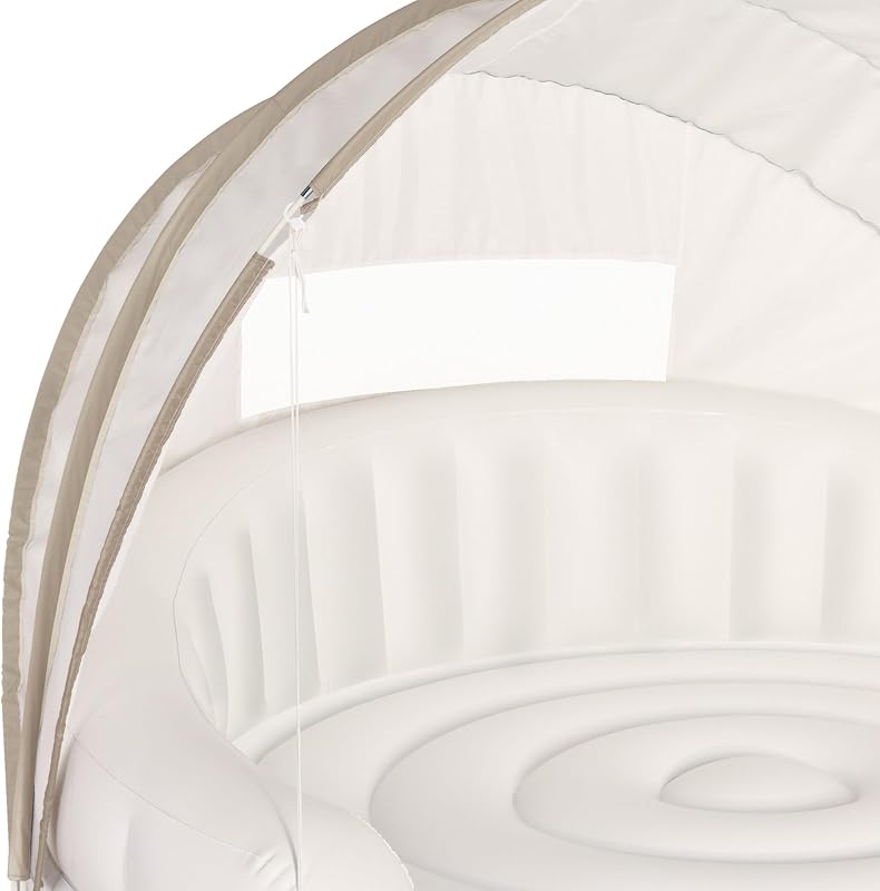 58292EU - Isla Hinchable Canopy Crema - 199x150 cm