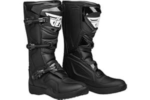 FLY Racing Men's Maverik LT Motocross Dirt Bike Boots, CE EN13634 | Articulated Ankle, Quick-Lock Buckles, Rubber Heat Shield, Lugged Outsole