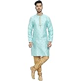 Pro-Ethic Style Developer Men's Silk Printed Kurta Set
