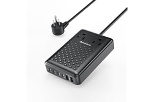 ANNTANE Charging Station 140W USB C Charger Block, Upgraded GaN III 8-in-1 Fast Charging Station Hub，PD 65W Laptop Charger Adapter Compatible with Compatible with MacBook Air/Pro,iPhone16/15,Galaxy S24 etc