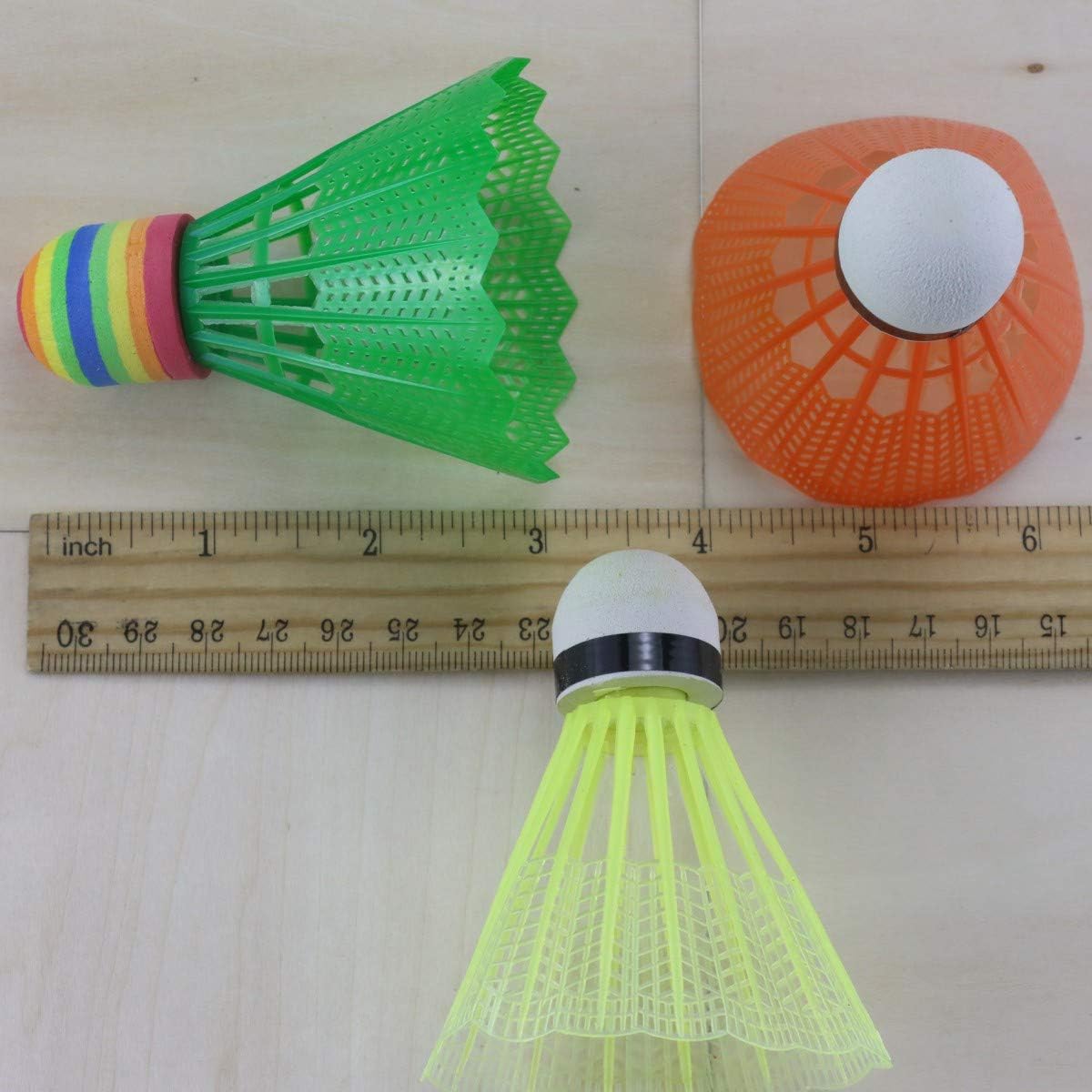 YG_Oline 18 Pack Nylon Shuttlecocks Plastic Badminton Balls Hight Speed Training Badminton for Home Use Sports : Sports & Outdoors