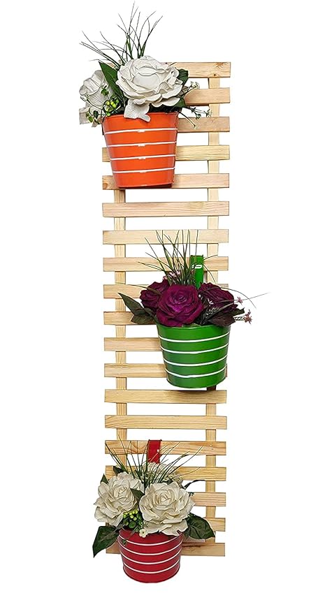 WOOD WORK KING Wooden Hanging Planter Stand | Flower Pot Stand, 4 Feet (10)