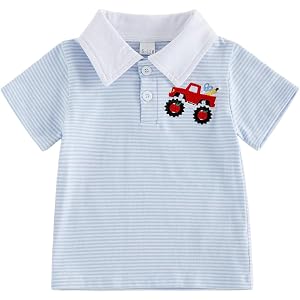 Galvoney Toddler Boy Back to School Outfits Polo Shirt Summer Clothes
