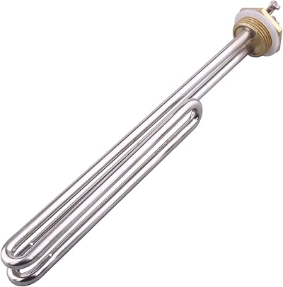 AIICIOO 1 Inch BSP FoldBack Heater 220V 3000W Brass Flange Silicone Ring