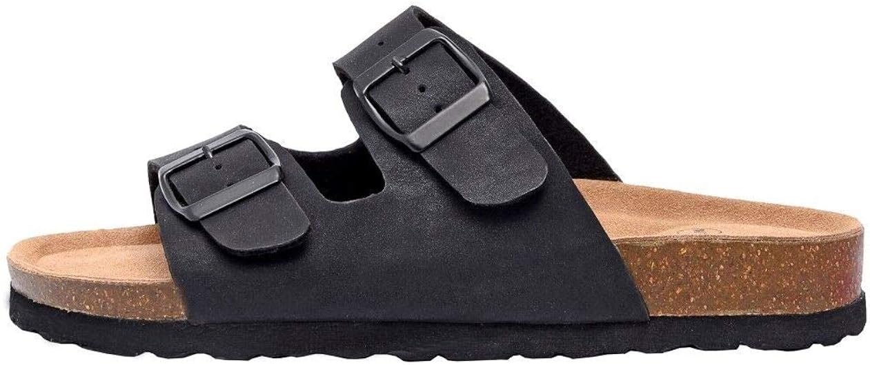  | CUSHIONAIRE Women's Lane Cork Footbed Sandal with +Comfort | Slides