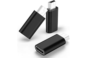 USB C to Mini USB Adapter, 3 Pack USB-C Female to Mini USB 2.0 Male Converter Connector Supports Charge & Data Sync Compatibl