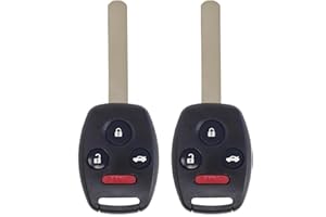 Replacement Key Fob Remote for Acura CSX (2006-2011), 4-Button Car Automotive Keyless Entry Transmitter FCC IDs N5F-S0084A, N