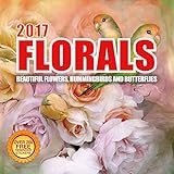 2017 Floral Calendar - 12 x 12 Wall Calendar - 210 Free Reminder Stickers