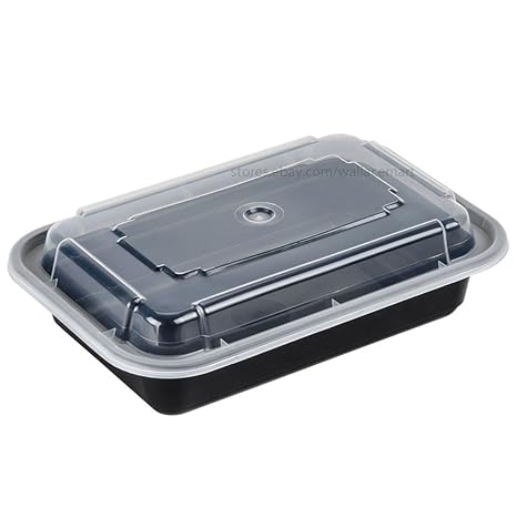 Amazon.com: 16oz comida Prep los contenedores de alimentos ...