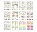PPAPPAPPIYO Cat Planner Sticker Accessories, Journals, Calendars, Weekly Stickers / 12 Sheets Size 4 X 5.5 Inch
