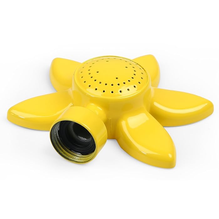 GLORDEN Flower Design Circular Spot Sprinkler with Gentle Water Flow for Kids and Lawn SMALL