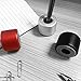 CROSS LINE DrewChan Pen Holder Aluxury Aluminum Stand Holder Base for Pen, Toothbrush Brush, E-Cigarette Desk Storage Organizer Nifty Paperweight - Stylish Gifts (Black)