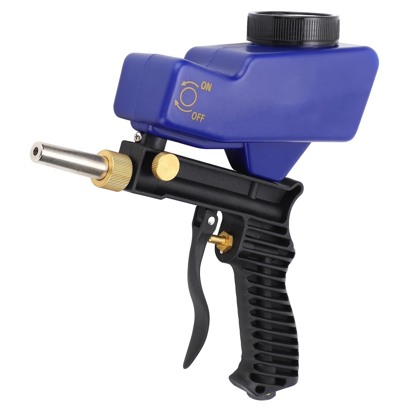 Portable Sandblasting Gun Pneumatic Sandblaster for All Blasting Projects to Remove Paint Rust Stain Grime on Surfaces Pool Cleaning
