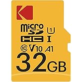 Kodak 32GB Class 10 UHS-I U1 MicroSDHC Card with Adapter 10x Write Speed | Adapter 10x Write Speed