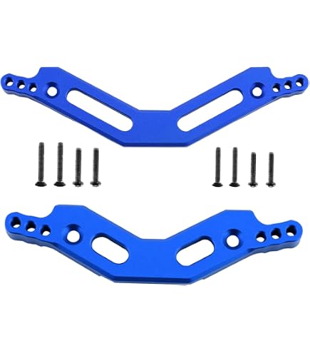 RC Shock Damper Tower For Tamiya TT02 – Aluminum Alloy Upgrade Part (Blue) - View #10