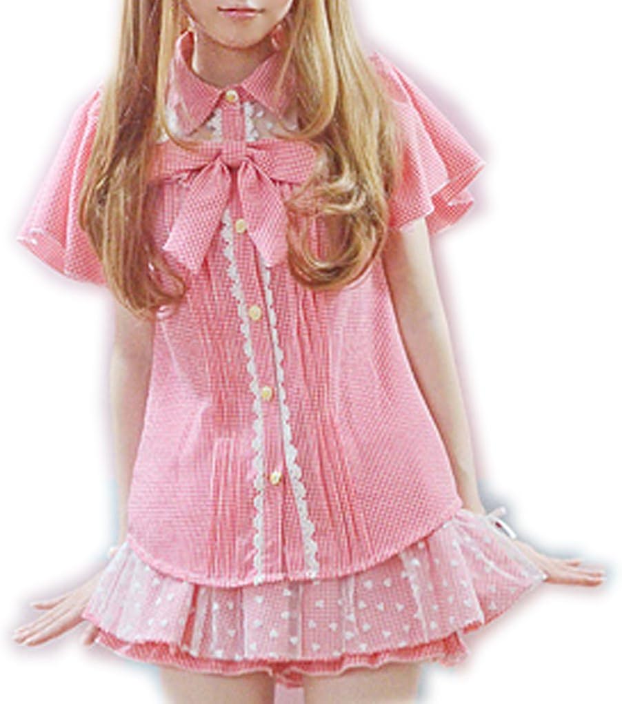 Lifestr ライフスター ゆめかわいい ギンガム チェックブラウス チュール フリル シャツ トップス ロリィタ ラルム リボン 個性的 原宿系 オリジナルエコバッグセット シャツ ブラウス 通販 Amazon