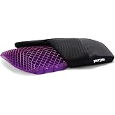 Purple Back Cushion, Lumbar Support Pillow for Office Chair, Car Seat | GelFlex Grid Molded to Your Lower Back, Adjustable Strap - Pressure-Reducing, Temperature-Neutral - Made in USA