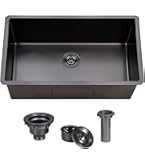 Amazon.com: UFaucet 32 Inch Nano Black Undermount Kitchen Sink