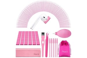 Aocii Cleaner kit for Airpod, Cleaning Putty Compatible with Airpod 3 Airpods pro, Phone Charging Port Cleaning Tool, Pink Cleaner kit for iPhone/Speaker/Earbud, Electronics Cleaner, Gift for Women
