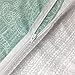 Wake In Cloud - Gray Duvet Cover Set, Reversible with Grey Teal Turquoise, Soft Microfiber Bedding with Zipper Closure (3pcs, Full Size)