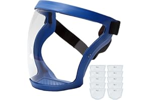 ERHABE Tooltekt Anti-Dust & Fog-Free Face Shield, Tooltekt Dust Mask, Super Protective Mask Suitable for Weeding, Sanding, Etc (Blue)