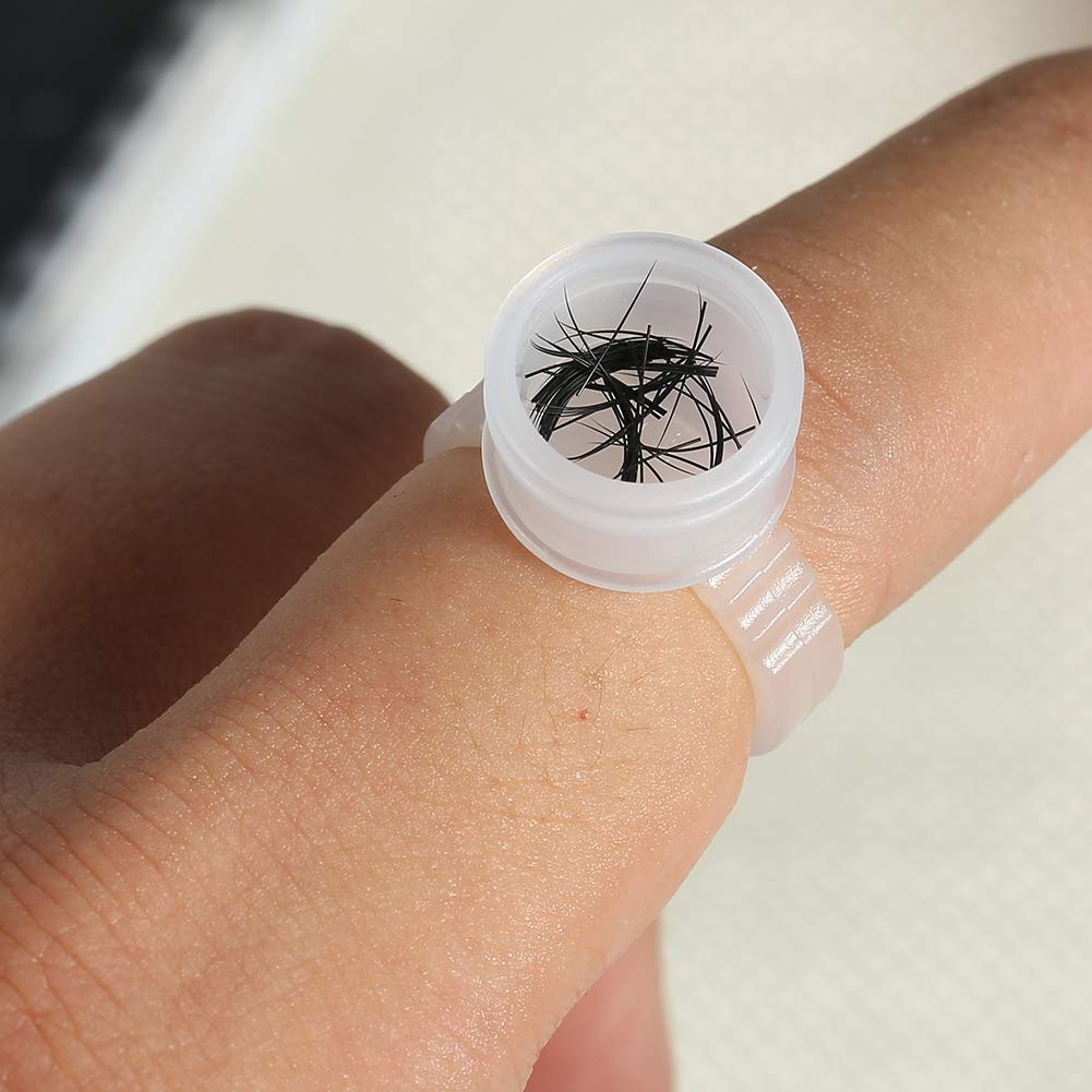 Tattoo Ink Cup, 100/200/500pcs Disposable Plastic Eyebrow Nail Art Ink Rings Pigments Holder Container Cup Medium Size (500pcs)