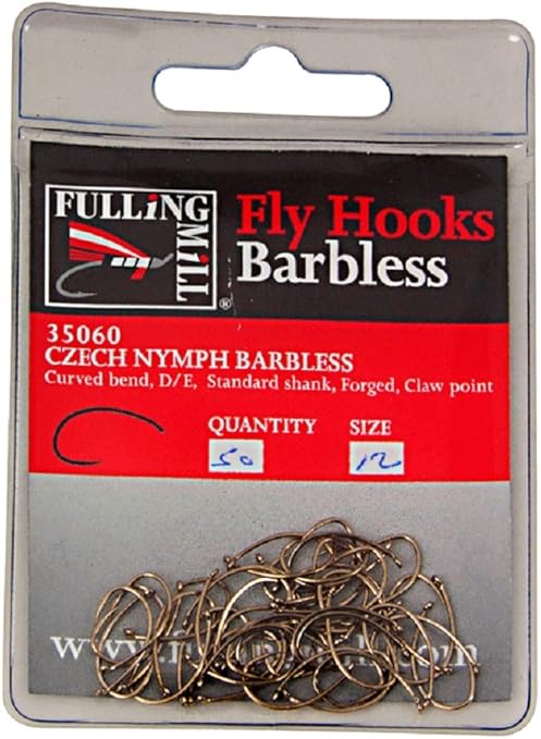 Fulling mill czech nymph barbless Clearance