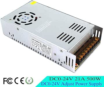 Single Output Regulated 0-24V 500W 21A Switching Power Supply 110 220V