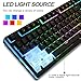 IVSO Semi Mechanical Gaming Keyboard Led Backlight Illuminated USB Wired Gaming Keyboard with 19 Anti Ghosting Key for Mac and Windowsthumb 2