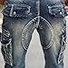Idopy Men`s Cargo Denim Biker Jeans Shorts with Zippers