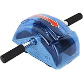 4 Wheel Ab Roller with Ergonomic Grip for Core &amp; Ab Workout, Home Gym | 4-wheel abdominal exercise roller for abs &amp; core strength training. Ergonomic grip. Ideal for home and gym. Sturdy &amp; stable.