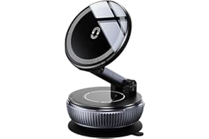 KADSXIYA Magnetic Car Dashboard Phone Holder Rotating Suction Cup Phone Mount Stand for Phone 16 15 14 13 Mount Holder