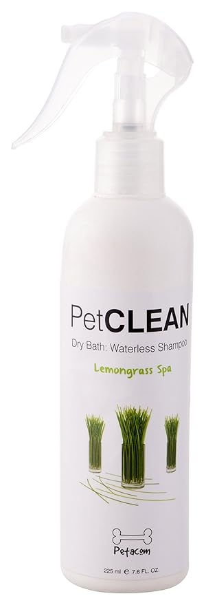 PETACOM Clean Spa Waterless Shampoo, Lemongrass, 225ml