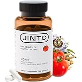 JINTO Melatonin Sleep Capsules - Natural Sleep Aids for Adults with Melatonin 60mg and Magnesium Glycinate 58mg, Sleep Aid with Passion Flower, L Theanine, Valerian Root, 60 Capsules